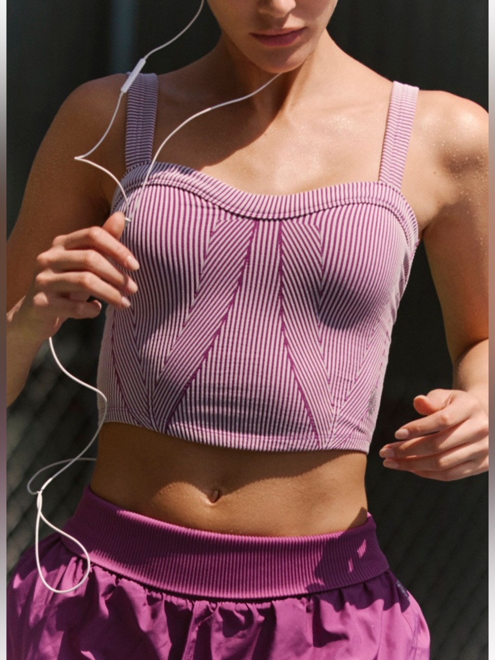 Free People Movement, Perfectly Plated Cami, Deep Mulberry, M/L, NWT!